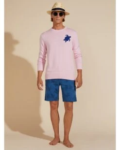 Vilebrequin Mens Bermuda Turtle Print Shorts Blue -Boss Store vilebrequin mens bermuda turtle print shorts blue p44342 284003 zoom