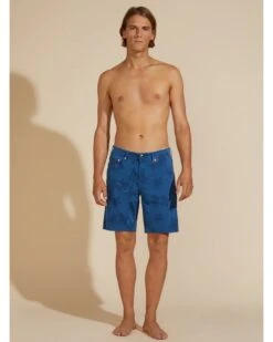 Vilebrequin Mens Bermuda Turtle Print Shorts Blue -Boss Store vilebrequin mens bermuda turtle print shorts blue p44342 284006 zoom