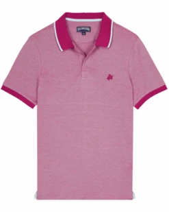 Vilebrequin Mens Contrast Pique Polo Shirt Purple