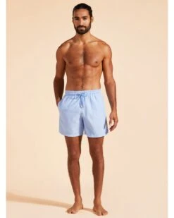 Vilebrequin Mens Moorea Solid Swimshorts Flax Flower Blue -Boss Store vilebrequin mens moorea solid swimshorts flax flower blue p44847 284114 zoom