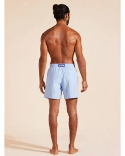 Vilebrequin Mens Moorea Solid Swimshorts Flax Flower Blue -Boss Store vilebrequin mens moorea solid swimshorts flax flower blue p44847 284118 zoom