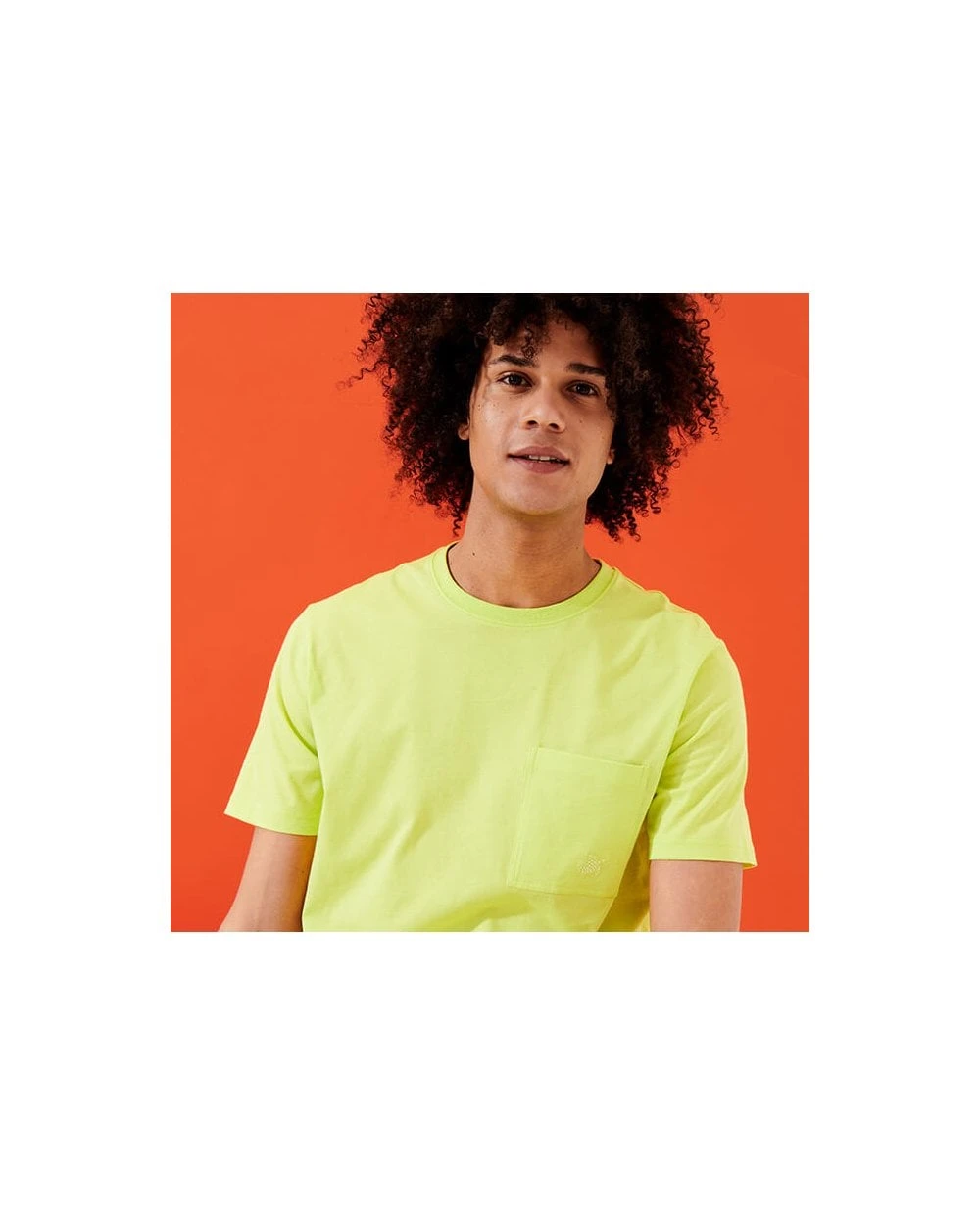 Vilebrequin Mens Titus Organic Cotton T Shirt, Coriander Green Tee 2 Vilebrequin Mens Titus Organic Cotton T Shirt, Coriander Green Tee - Image 2