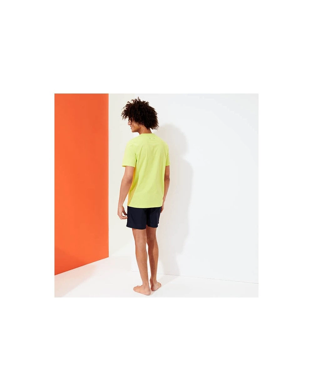 Vilebrequin Mens Titus Organic Cotton T Shirt, Coriander Green Tee 4 Vilebrequin Mens Titus Organic Cotton T Shirt, Coriander Green Tee - Image 4