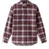 WOOLRICH Mens Traditional Flannel Shirt Orange Check